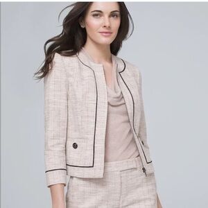 WHBM Pale pink and Cream Contrast Jacket 
WITH matching skirt!!